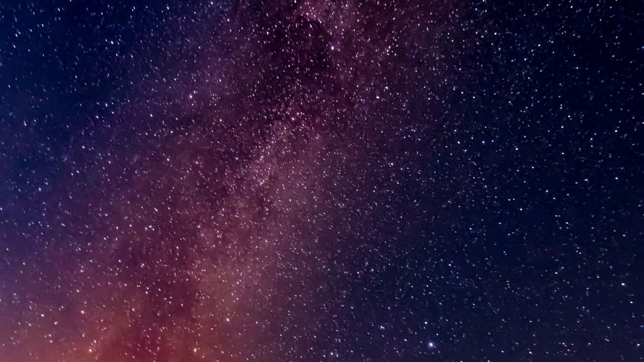 Brilliant starry night sky